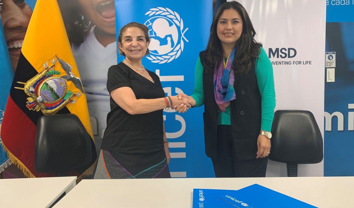 Representantes de MSD y UNICEF se juntan para discutir la mortalidad materno infantil
