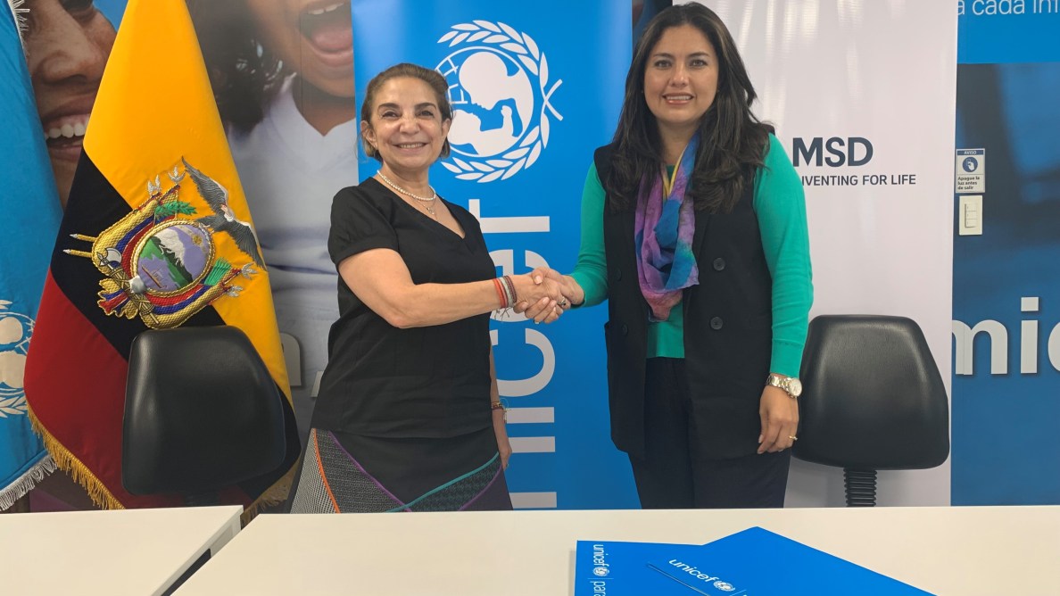 Representantes de MSD y UNICEF se juntan para discutir la mortalidad materno infantil